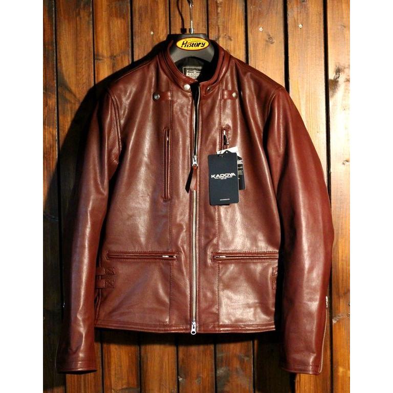 カドヤ（KADOYA） K'S LEATHER EURO CAPP ユーロカップ カラー：ワイン
