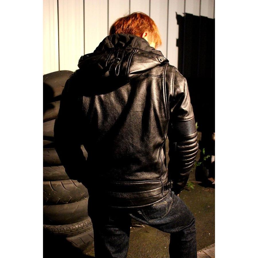 ★美品★KADOYA カドヤ★パデット★立襟ライダース レザージャケット★3L★ カドヤ（KADOYA） KADOYA MR-LOADED ブラック 3Lサイズ カドヤ公式