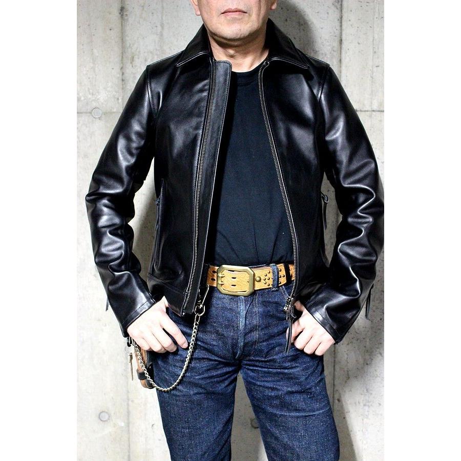 カドヤ Kadoya Tcr サイズ 3l レザージャケット 襟付きタイトラインライダース Tcr 3l ヒストリーyahooストア 通販 Yahoo ショッピング