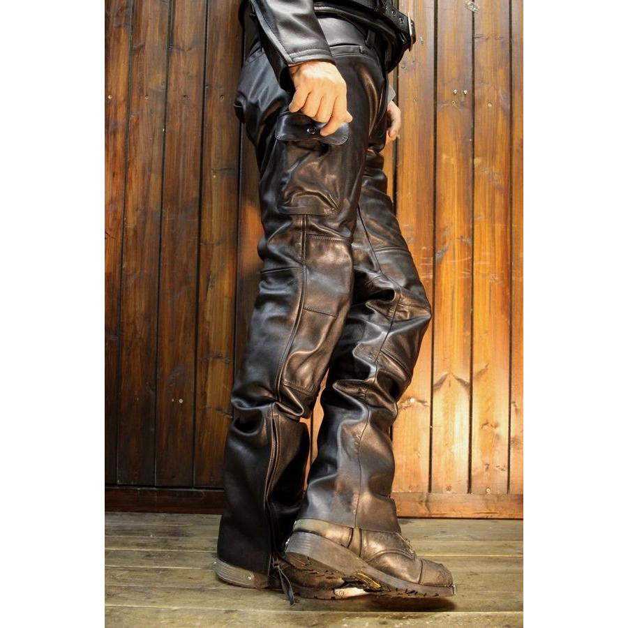 カドヤ(KADOYA) 【ＶＭＸパンツ】 レザーパンツ 細身カーゴパンツ