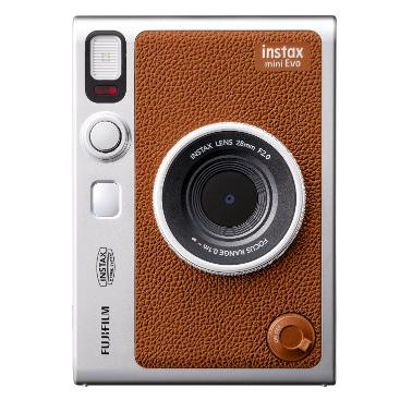 フィルムカメラ2台とデジタルカメラ台2台 canon Fuji チェキ 【送料無料】FUJIFILM フジフイルム INS MINI EVO BROWN C