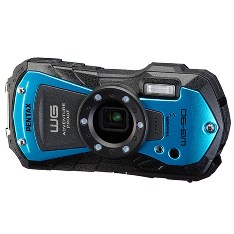 納期未定【送料無料】リコー RICOH 本格防水 耐衝撃 防塵 耐寒 デジタルカメラ WG-90 ブルー_1