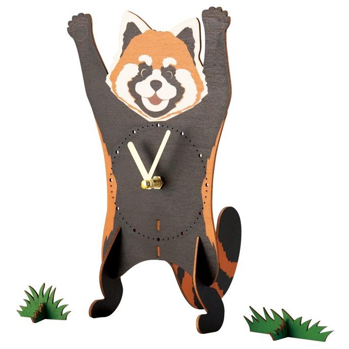 送料無料】セトクラフト 動物 レッサーパンダ 時計 クロック W24 送料無料】セトクラフト 動物 レッサーパンダ 時計 クロック W24