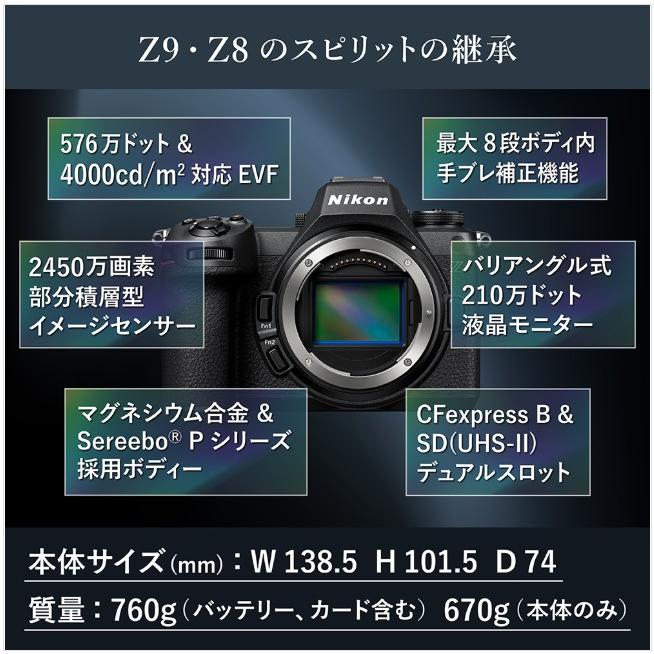 ニコン（Nikon） 【送料無料】Nikon Z6III 24-120 レンズキット ミラー