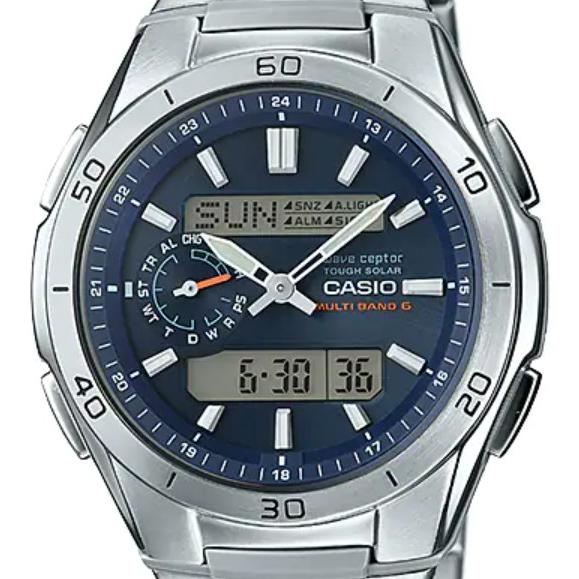WAVE（CASIO） 【送料無料】カシオ wave ceptor 世界6局電波ソーラー