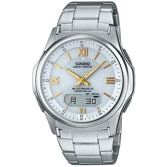 【ゆうパケットで送料無料】CASIO・カシオ wave ceptor 電波ソーラー時計 WVA-M630D-7A2JFの画像