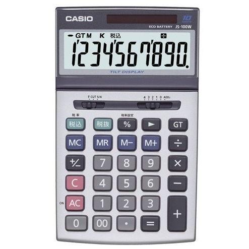 無料サンプルOK ゆうぱけっとで送料無料 CASIO カシオ JS-100W-N メーカー直送 メーカー再生品 実務電卓