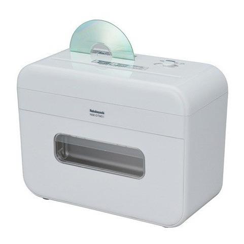 ss4929　ナカバヤシ　パーソナルシュレッダー　NSE-801CW　A4　13L　ホワイト　Nakabayashi　電動シュレッダー　白　キャスター付き　10枚まで　カード　CD/DVD対応　クロスカット　裁断機　オフィス機器　事務用品 ナカバヤシ 【送料無料】Nakabayashi パーソナルシュレッダー NSE