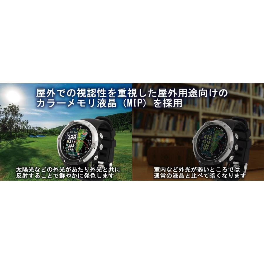 【送料無料】Shot Navi W1 Evolve エヴォルブ ホワイト×ホワイト　腕時計型GOLF GPSナビ｜hit-market｜03