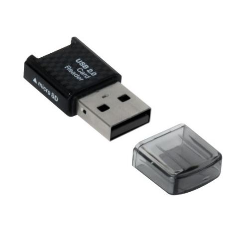 【ゆうパケットで送料無料】ナカバヤシ マイクロSDカード専用リーダー CRW-MSD79BK USB2.0カードリーダー・ライター ブラック｜hit-market｜03