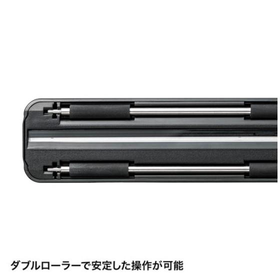 ポータブルハンディスキャナー PSC-HS2BK 【適】 ダブルローラーでまっすく読み取れる