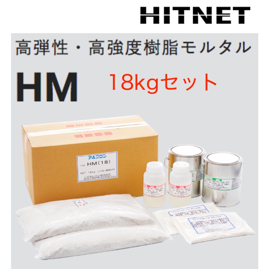 高弾性・高強度樹脂モルタル　アルプロン　HM　18kgセット