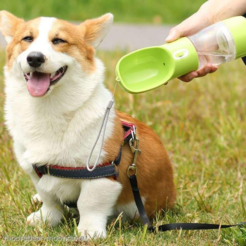 ペット用 携帯ボトル 水飲み 犬 散歩 給水ボトル ペット給水器 携帯用 水漏れ防止 餌やり ワンタッチ ウォーターボトル お出かけ 犬猫用 メイルオーダー