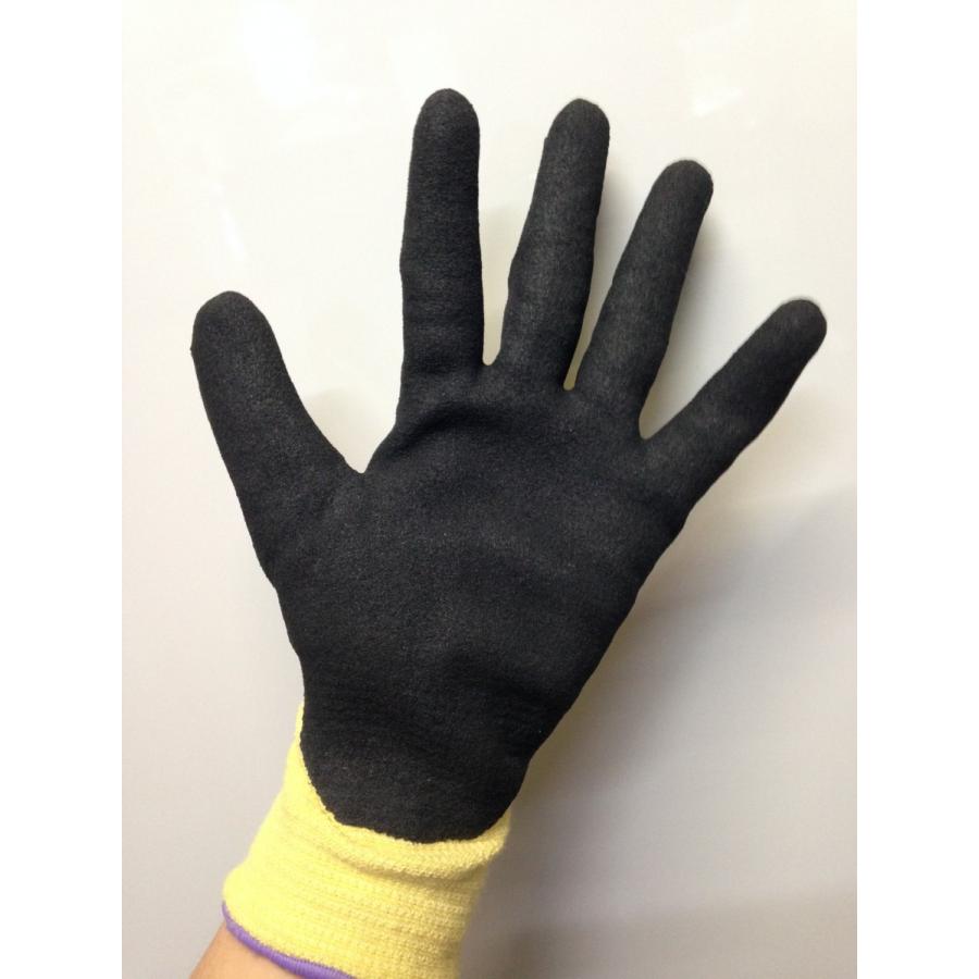 川西工業耐切創性手袋 バイオグリップケブラー(#2524L) Lサイズ-1双