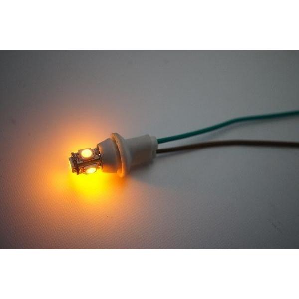 6V T10 LED(SMD)ウェッジバルブ オレンジ(5チップ) |  | 02