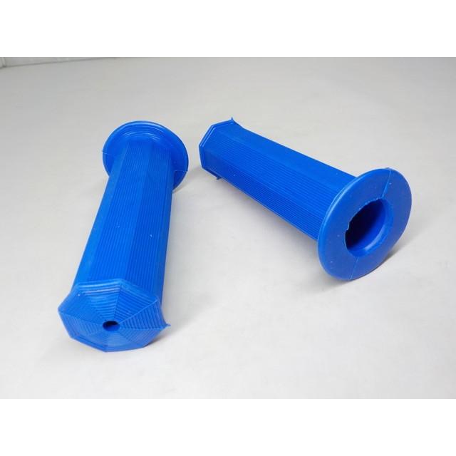 八角グリップ 青（バイク、旧車）22パイ用 : HIT BIKE PARTS - 通販