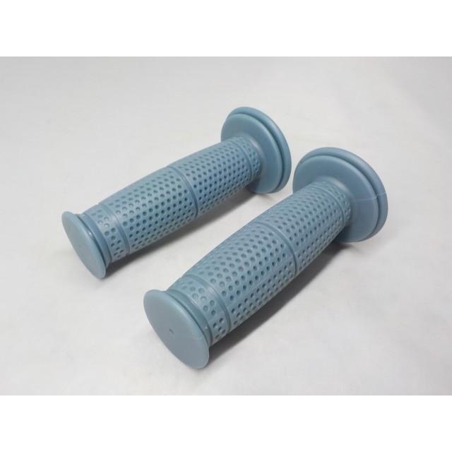 ビンテージなグリップ（ブルーグレー）（旧車レトロバイクSR400250TRクラシック）22パイ用 |  | 02