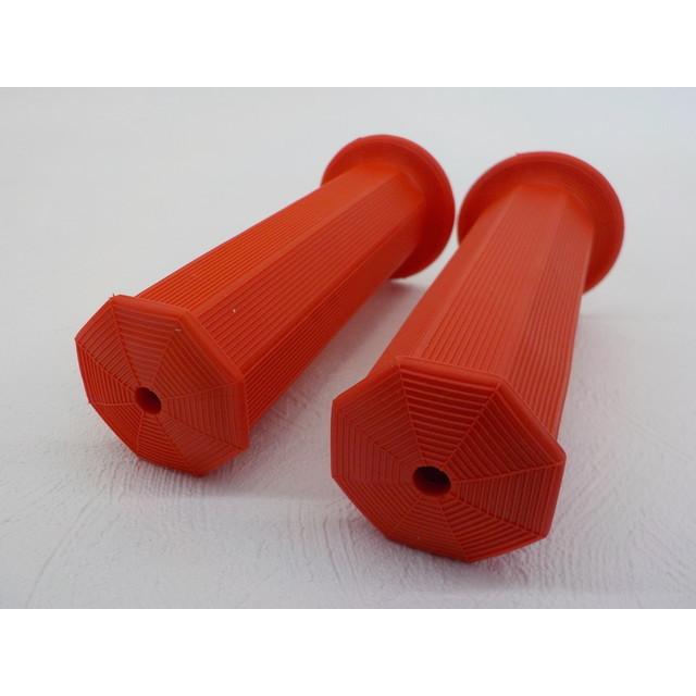 （ｋｓ）★☆バイク用汎用八角グリップ（旧車22パイ用130ｍｍ）レッド |  | 02