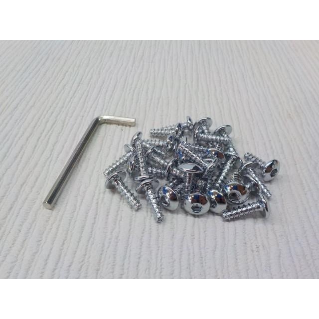 バイク　スクーター　メッキビスセット　　5ｍｍ　六角30本 | 