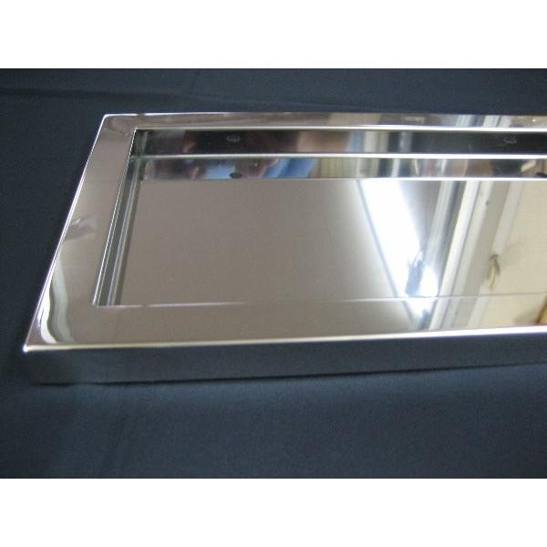 ステンレス磨きナンバー枠 スタンダードタイプ 中型用 : 常陸美装Yahoo