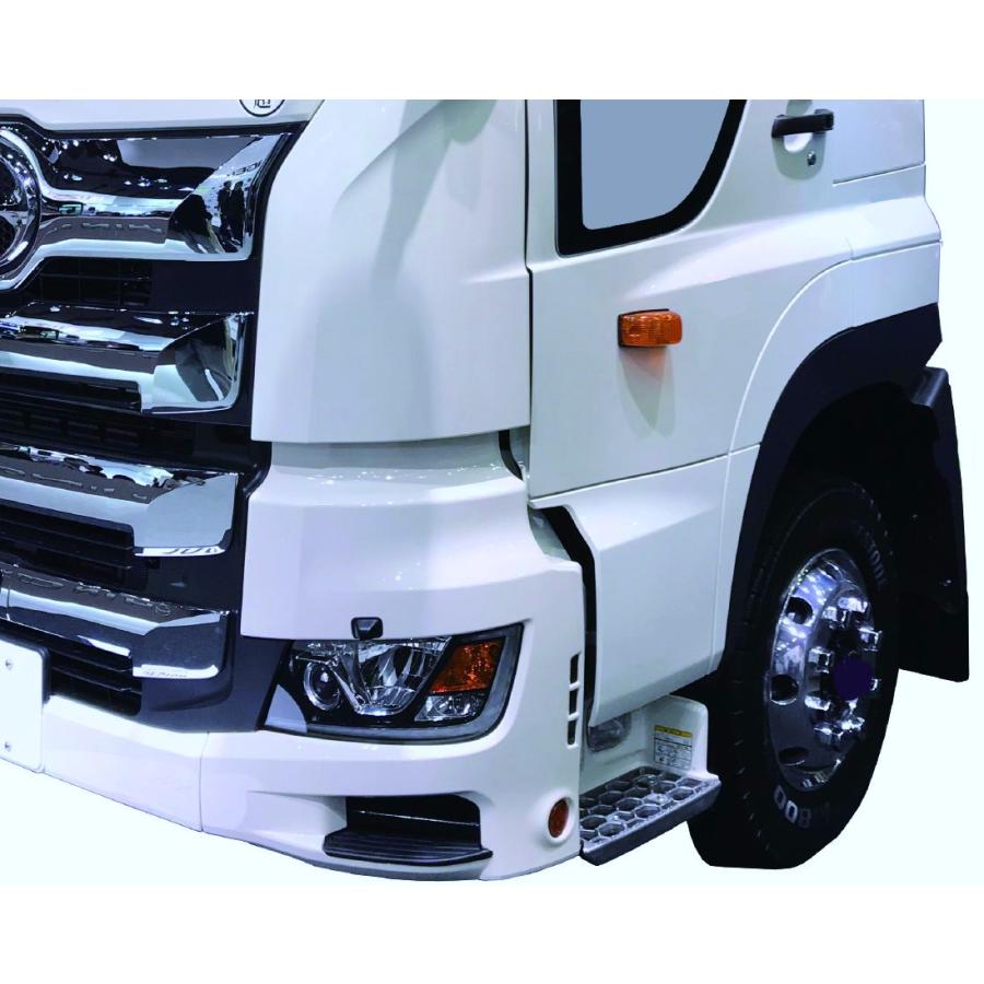 新品即納 日野 17プロフィア メッキ フェンダーカバー2分割 貼付けタイプ 日野17プロフィア用メッキフェンダーカバー2分割AS : 常陸美装