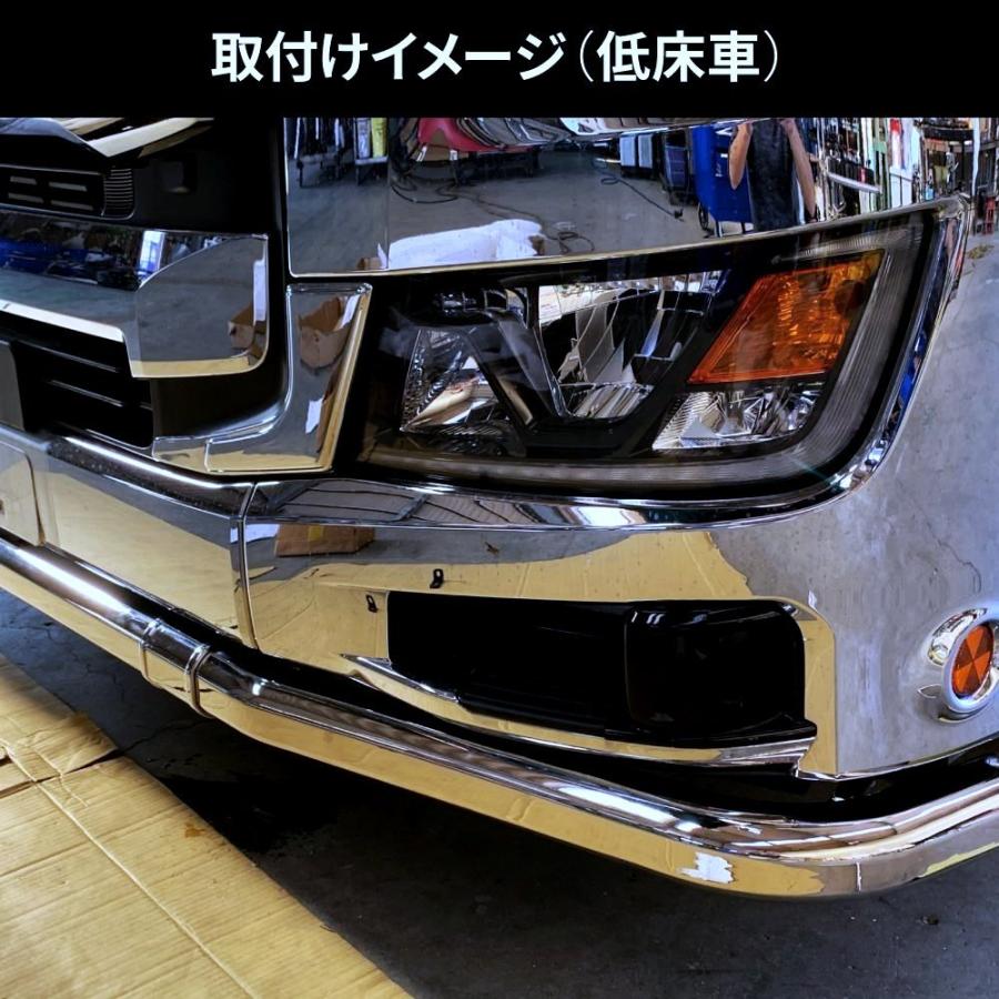 17プロフィア パイプバンパー 低床用 5分割 JETイノウエ 中古 510447 17プロフィア用パイプバンパー JET INOUE(ジェット