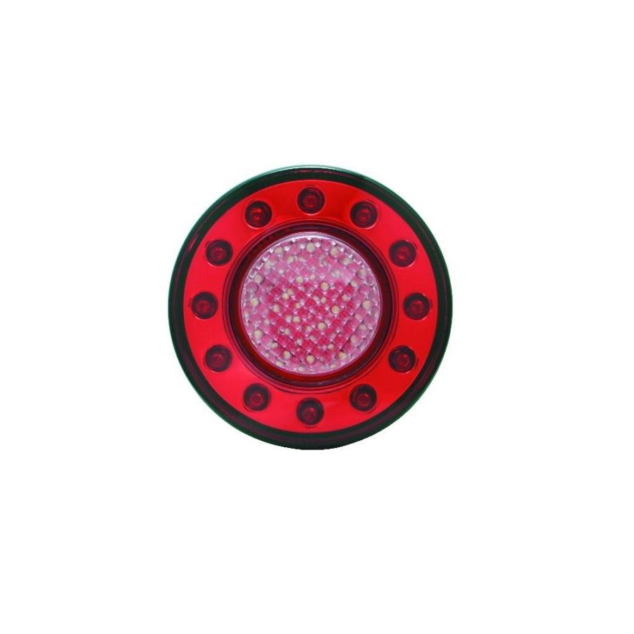 ジェットイノウエ LED丸型テールランプ 小型 単体 赤／白 525690 LED