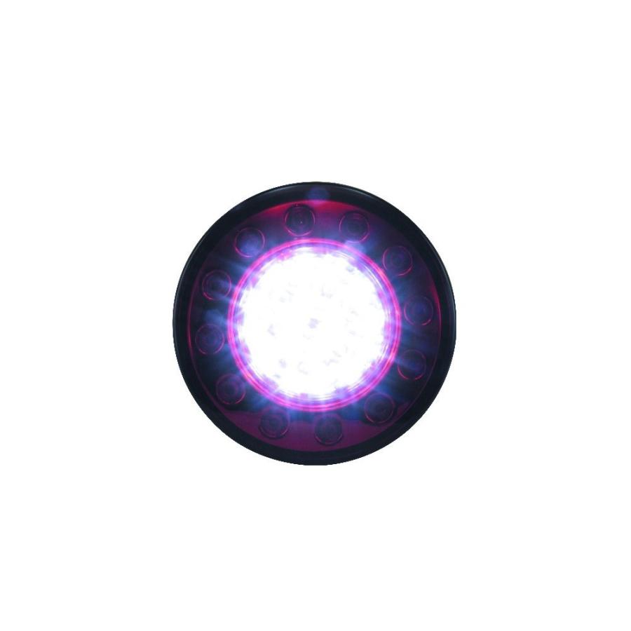 ジェットイノウエ LED丸型テールランプ 小型 単体 赤／白 525690 LED