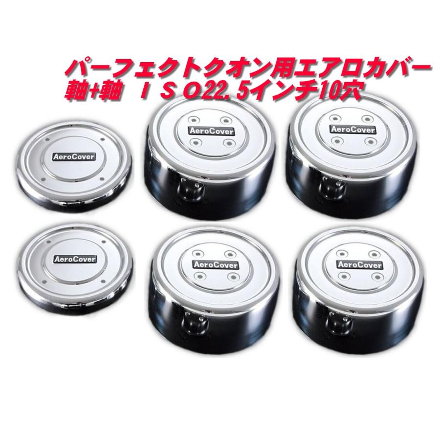 パーフェクトクオン用エアロカバー＆ブラケット ATS パーフェクトクオン用エアロカバー 軸＋軸ISO22.5インチ10穴
