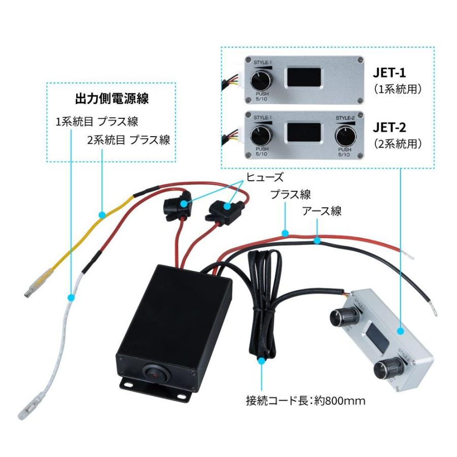 12v24v共用電球用調光器 ジェットイノウエ 電球用調光器 2系統 591117 12V 24V共用 電球用