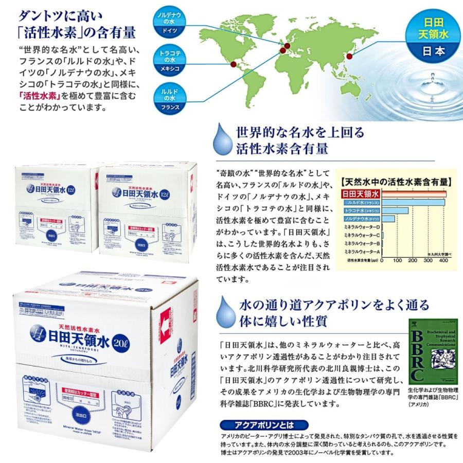 日田天領水 12l 2箱 セット バッグインボックス 12l 12l 2箱 12l×2