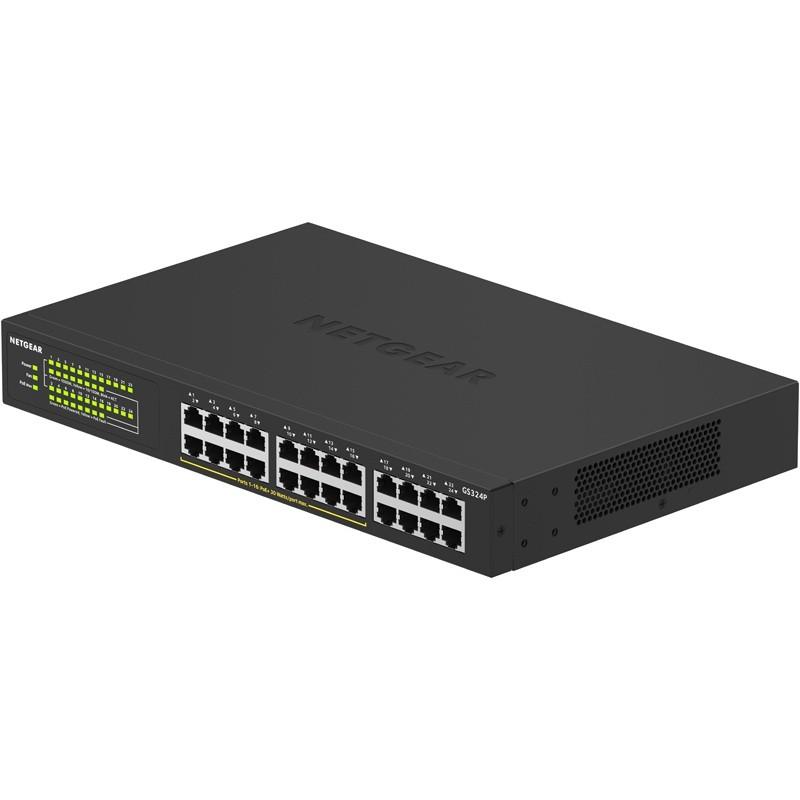 ネットギア PoE+対応(190W) ギガビット24ポート アンマネージスイッチ GS324P GS324P-100AJS_1