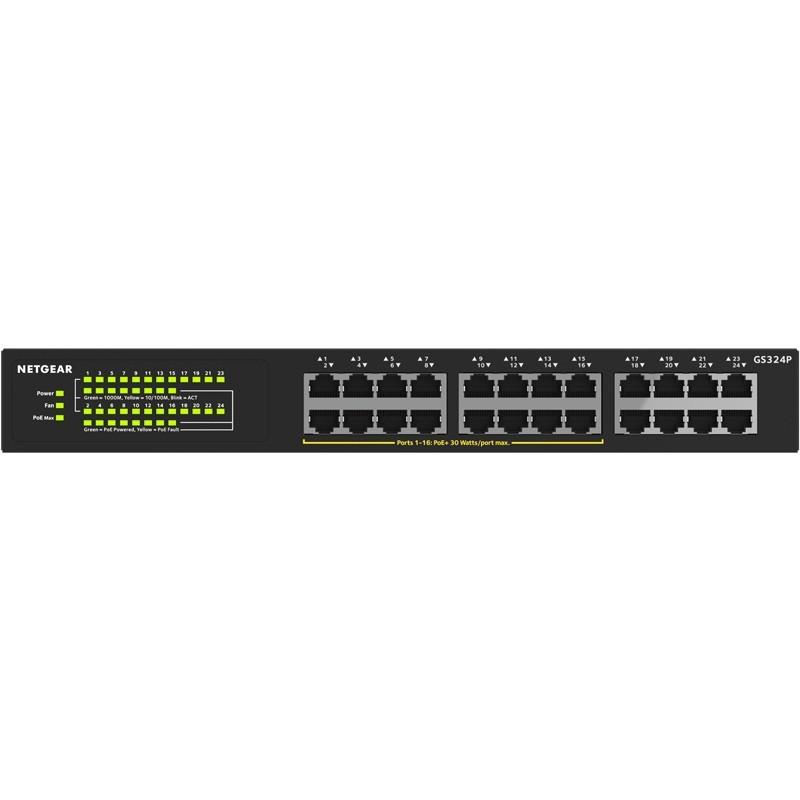 ネットギア PoE+対応(190W) ギガビット24ポート アンマネージスイッチ GS324P GS324P-100AJS_3