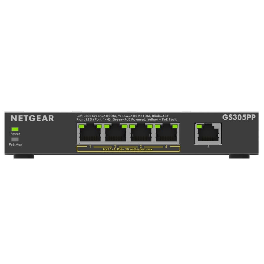 NETGEAR（ネットギア） GS305PP PoE+対応ギガビット5ポート