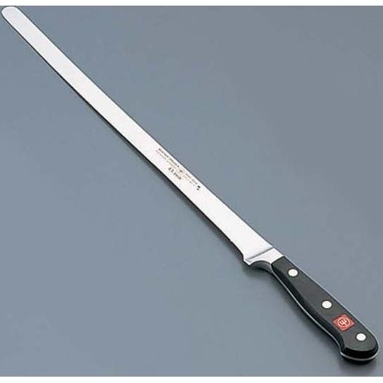 堺芳次 手打ち サーモンナイフ 370mm 鍛造品 刃付け済み ソールナイフ ヴォストフ（WUSTHOF） サーモンナイフ 4542-32 ADL37 : ヒットライン