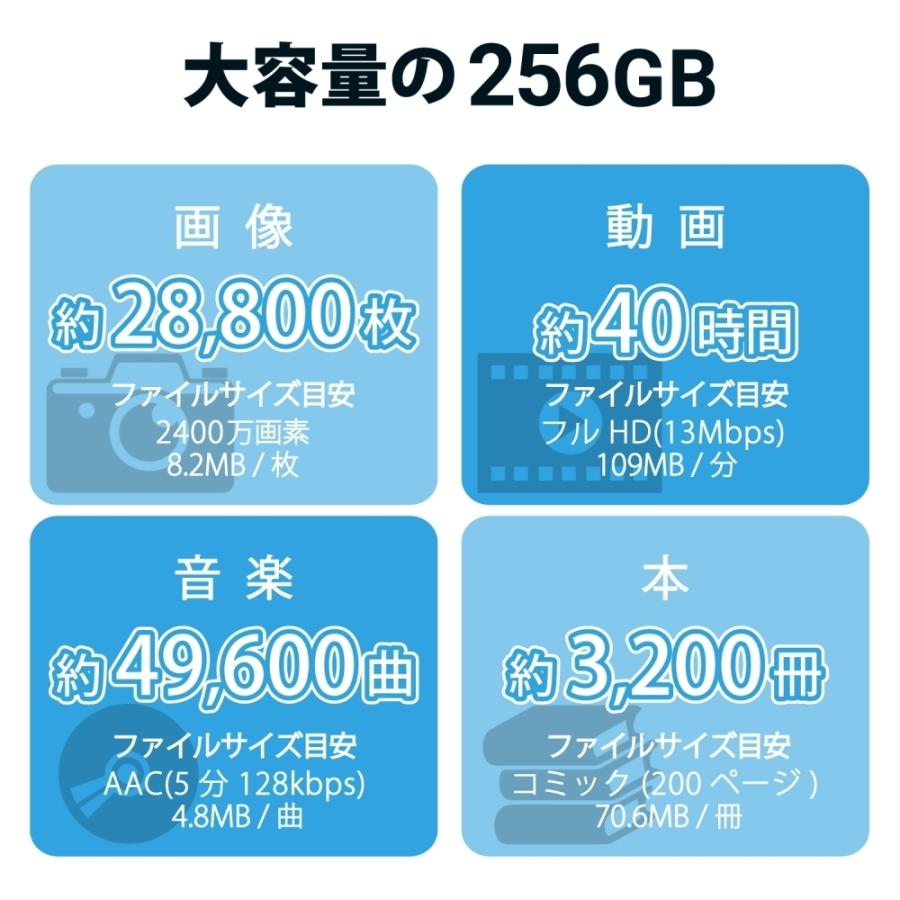 エレコム SD カード 256GB UHS-I 高速データ転送 データ復旧サービス MF-FS256GU13V3R_5
