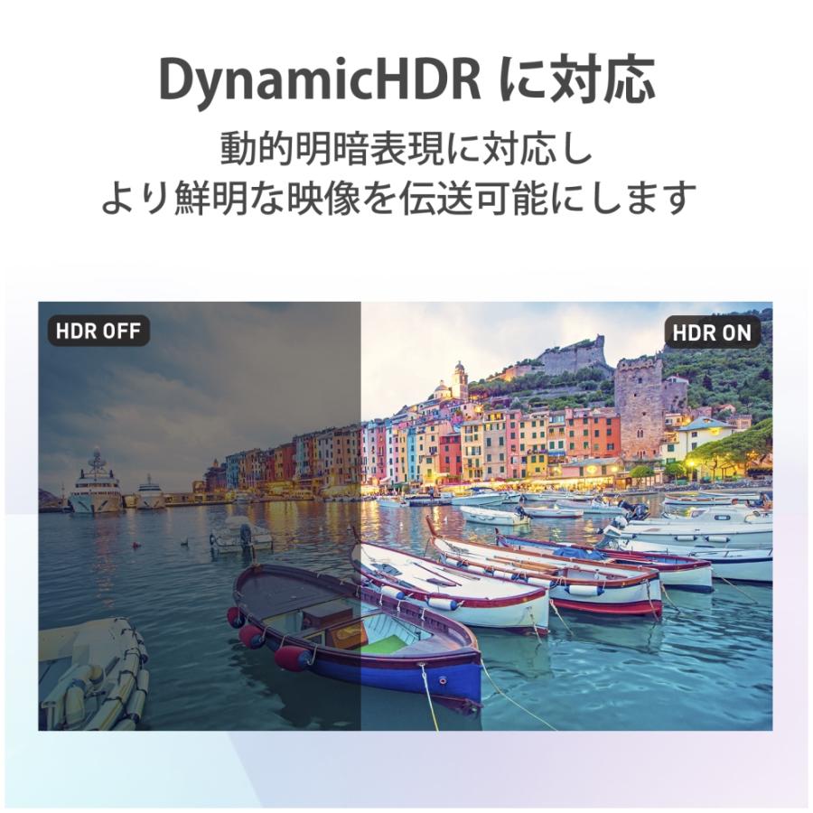 エレコム HDMIケーブル/HDMI2.1/ウルトラハイスピード/スリム/1.5m/ブラック DH-HD21ES15BK｜hitline｜04