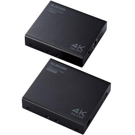 ELECOM（エレコム） VEX-HD4KP1001A HDMIエクステンダー/PoE対応/4K