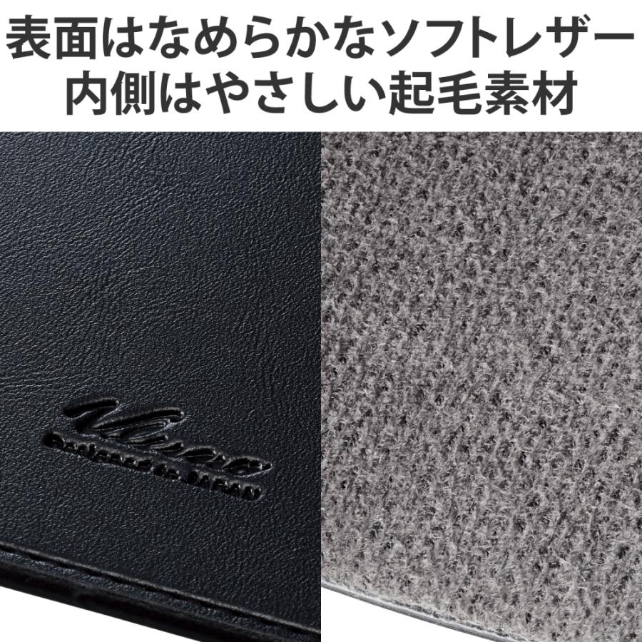 エレコム MacBook Pro 16インチ ( M1 2021 2019 ) 用 パソコン ケース カバー スリーブタイプ ソフトレザー 内側起毛素材 スリム PCケース ブラック｜hitline｜04