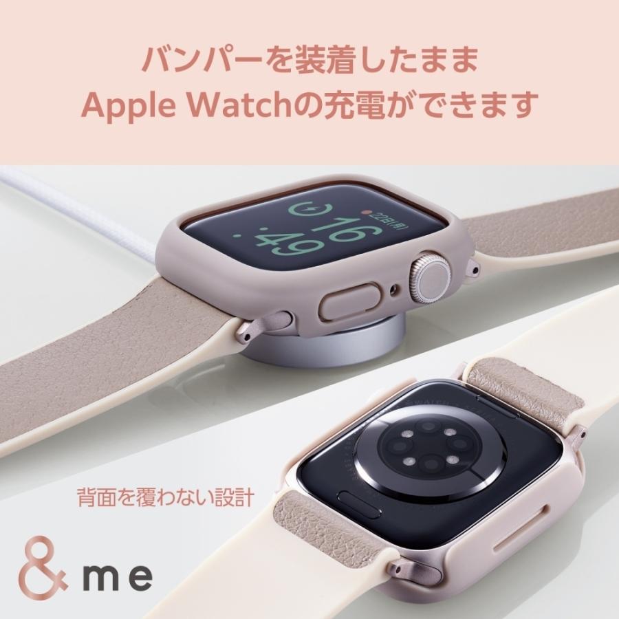 エレコム Apple Watch Series 9 41mm用&me ハードバンパー ラバーコート AW-23BBPPRGB｜hitline｜06