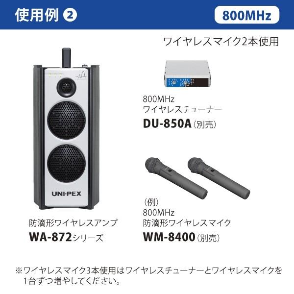 ユニペックス 防滴形ワイヤレスアンプ WA-872CD : ヒットライン - 通販