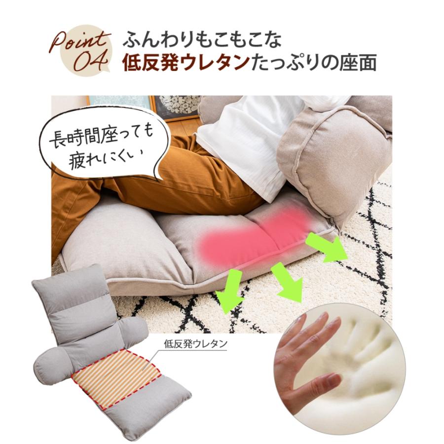 バックハグ座椅子 アームレスト 肘置き 14段 フットレスト