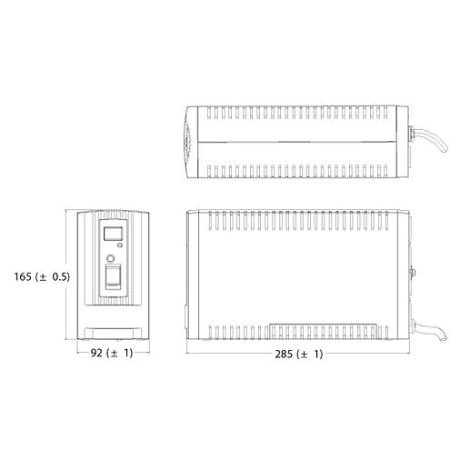 オムロン SS 無停電電源装置 350VA 無償保証延長サービス5年パック付 BY35SG5の画像