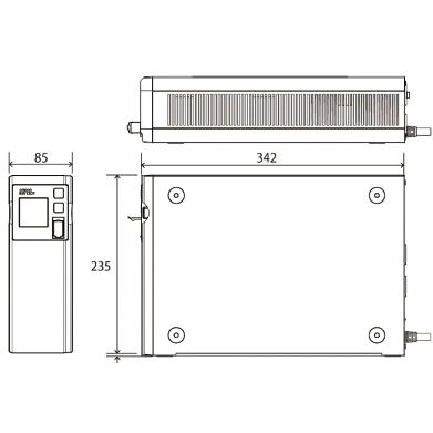 オムロン SS 無停電電源装置 常時商用(正弦波)/1200VA/730W/縦型 BW120Tの画像
