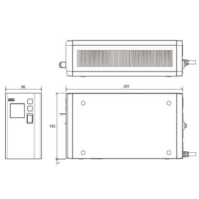 オムロン SS 無停電電源装置 BW55T本体+無償保証5年分 BW55TG5の画像