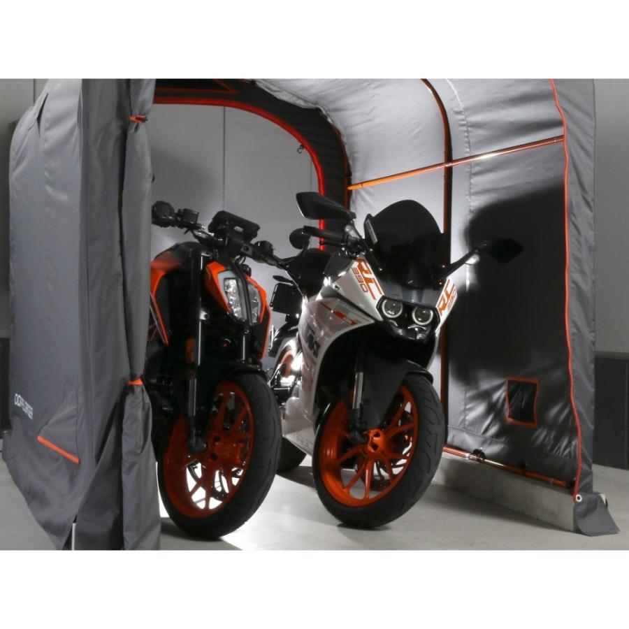 ドッペルギャンガー バイクガレージ2450 ブロック グレー ドッペルギャンガー バイクガレージ2450 ブロック グレー
