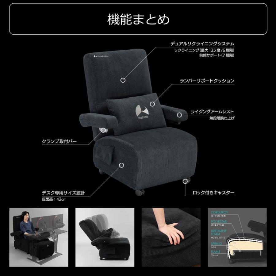 Bauhutte（バウヒュッテ） ゲーミングソファ デラックス グレー G-410