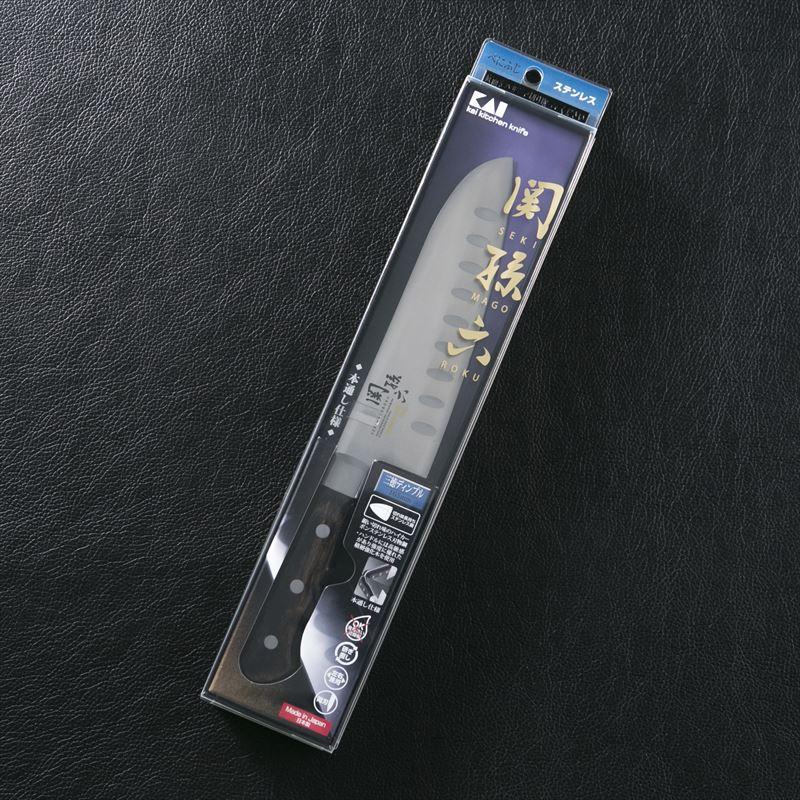 貝印 関孫六 べにふじ 三徳 ディンプル 165mm AB5438 : ヒットライン