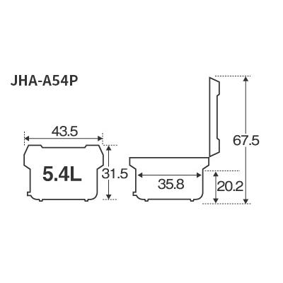 タイガー　業務用電子ジャー　3升　保温専用　ステンレス　JHA-A54P