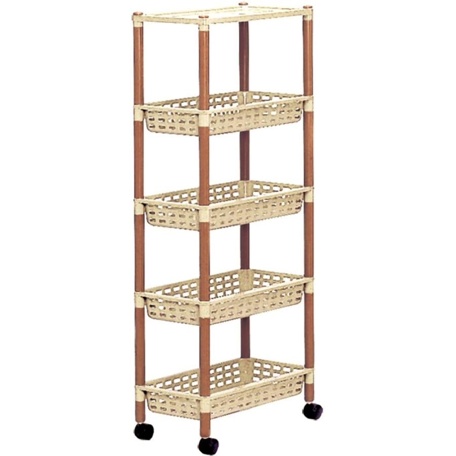 ロングラック5段キャスター付 アースベージュ 3645be ヒットライン 通販 Paypayモール